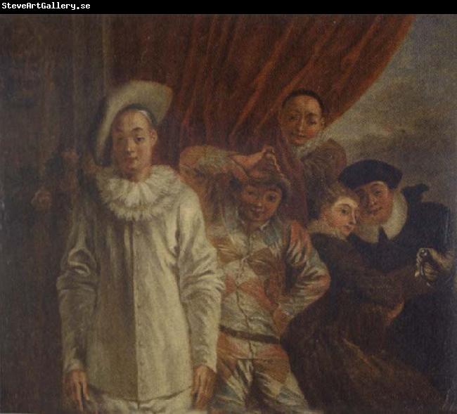 Jean-Antoine Watteau Harlequin,Pierrot and Scapin